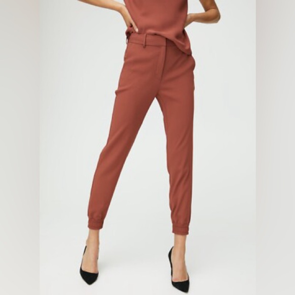 Babaton Wade Jogger Dress Pant in Cider Gold